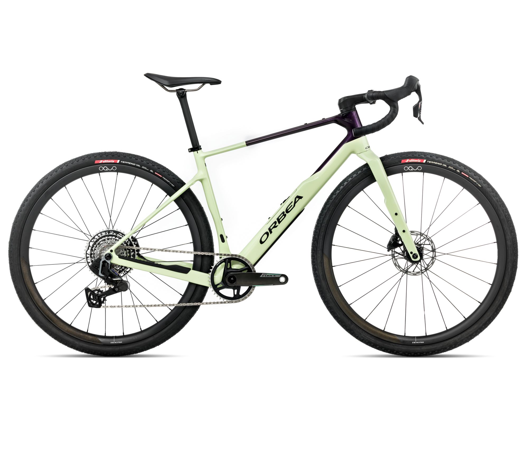 Orbea Orbea TERRA M21eTEAM 1X (2026) - bicicletă gravel - Acid Gum  |  Fantasy Purple Carbon View (Gloss)