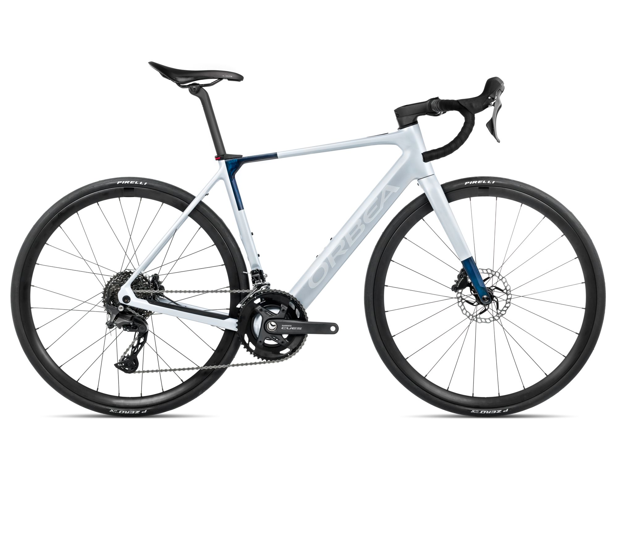 Orbea Orbea GAIN M40 (2026) - bicicletă electrică șosea - Halo Silver (Matt)  |  Blue Carbon View (Gloss)