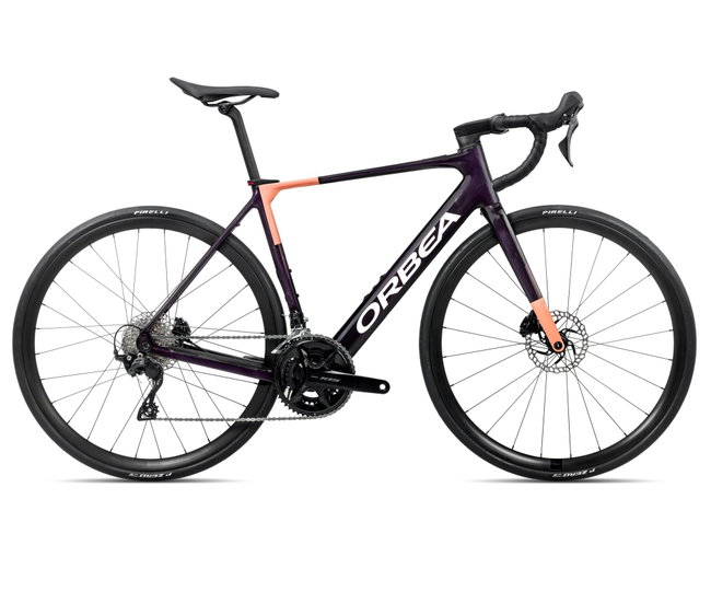 Orbea GAIN M30 (2026) - bicicletă electrică șosea - Fantasy Purple Carbon View (Gloss)  |  Orange Cloud (Matt)
