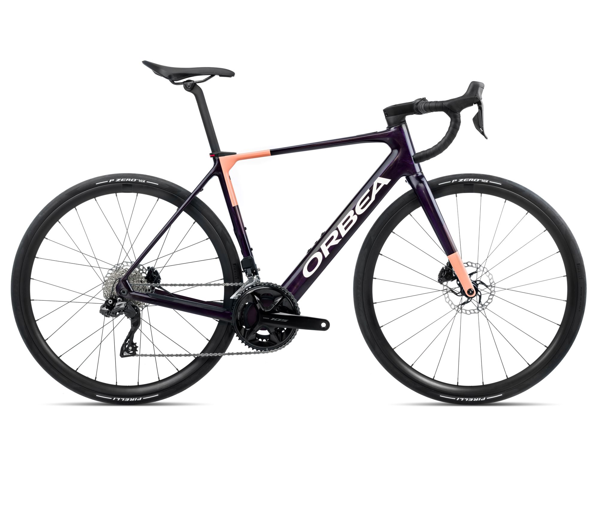 Orbea Orbea GAIN M30i
 (2026) - bicicletă electrică șosea - Fantasy Purple Carbon View (Gloss)  |  Orange Cloud (Matt)