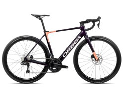 Orbea GAIN M20i (2026) - bicicletă electrică șosea - Fantasy Purple Carbon View (Gloss)  |  Orange Cloud (Matt)