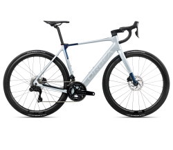 Orbea GAIN M10i (2026) - bicicletă electrică șosea - Halo Silver (Matt)  |  Blue Carbon View (Gloss)