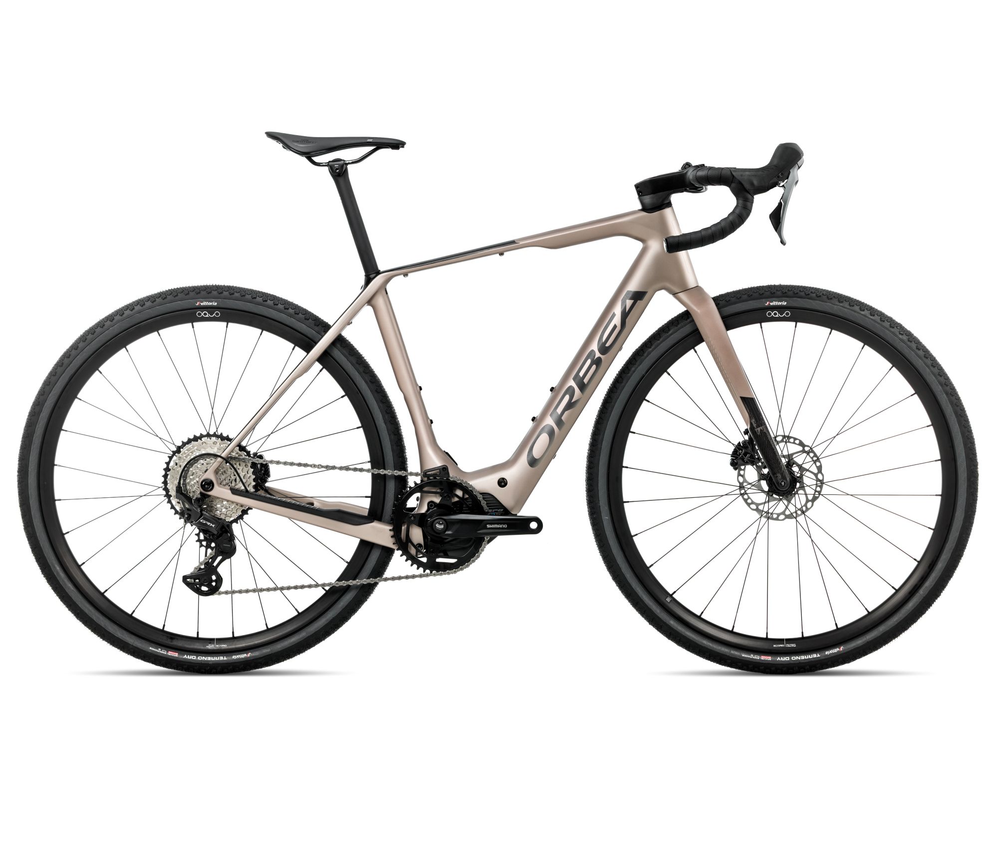 Orbea Orbea DENNA M20
 (2026) - bicicletă electrică gravel - Nickel Matt  |  Carbon Raw Gloss