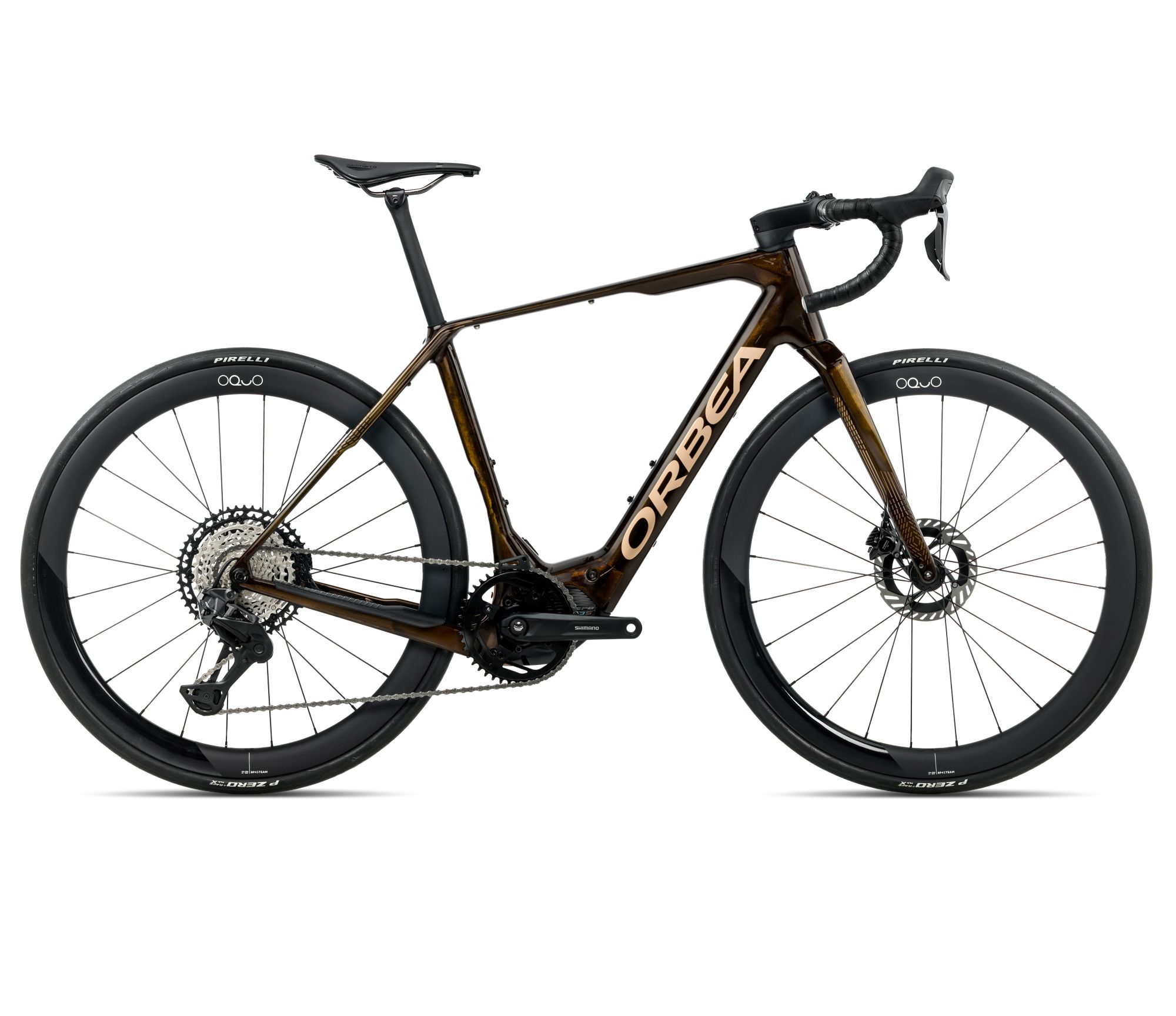 Orbea Orbea DENNA M10i
 (2026) - bicicletă electrică gravel - Caramel C. View (Gloss)  |  Metallic Gold (Gloss)