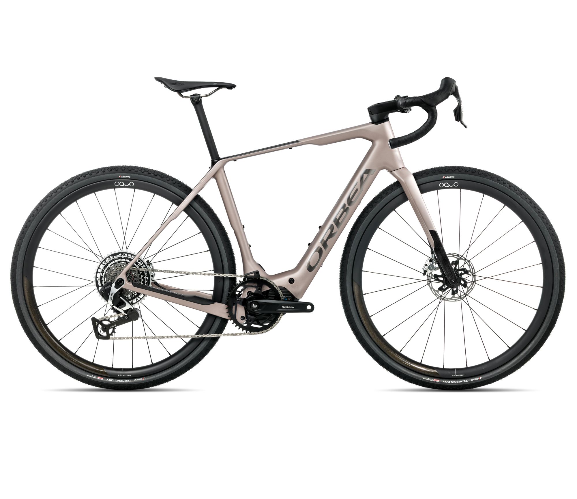 Orbea Orbea DENNA M11e
 (2026) - bicicletă electrică gravel - Nickel Matt  |  Carbon Raw Gloss