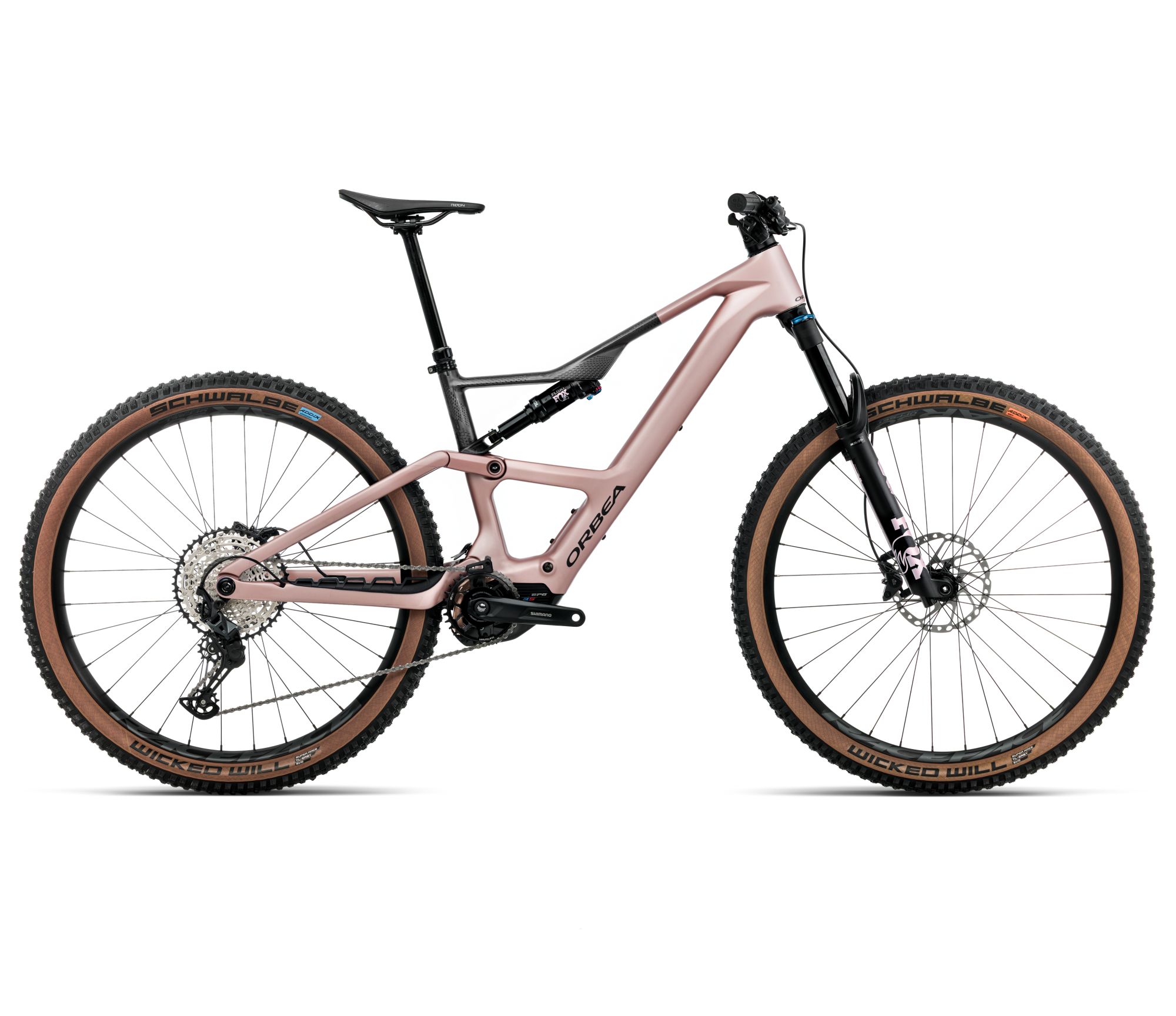 Orbea Orbea RISE SL M20 630W (2026) - bicicletă electrică eMTB Trail - Desert Rose  |  Carbon Raw (Matt)