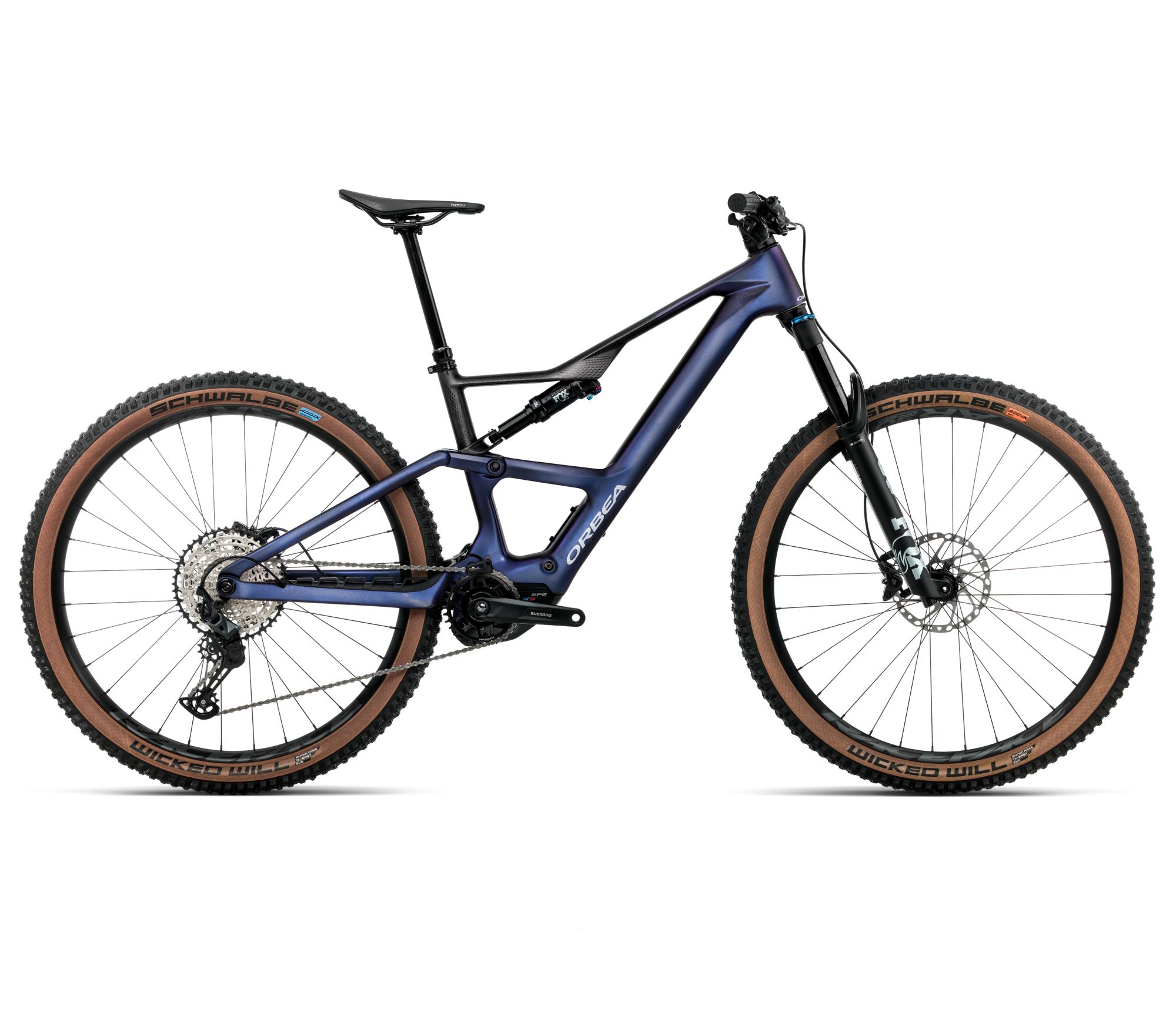 Orbea Orbea RISE SL M20 420W (2026) - bicicletă electrică eMTB Trail - Tanzanite Carbon View  |  Carbon Raw (Matt)