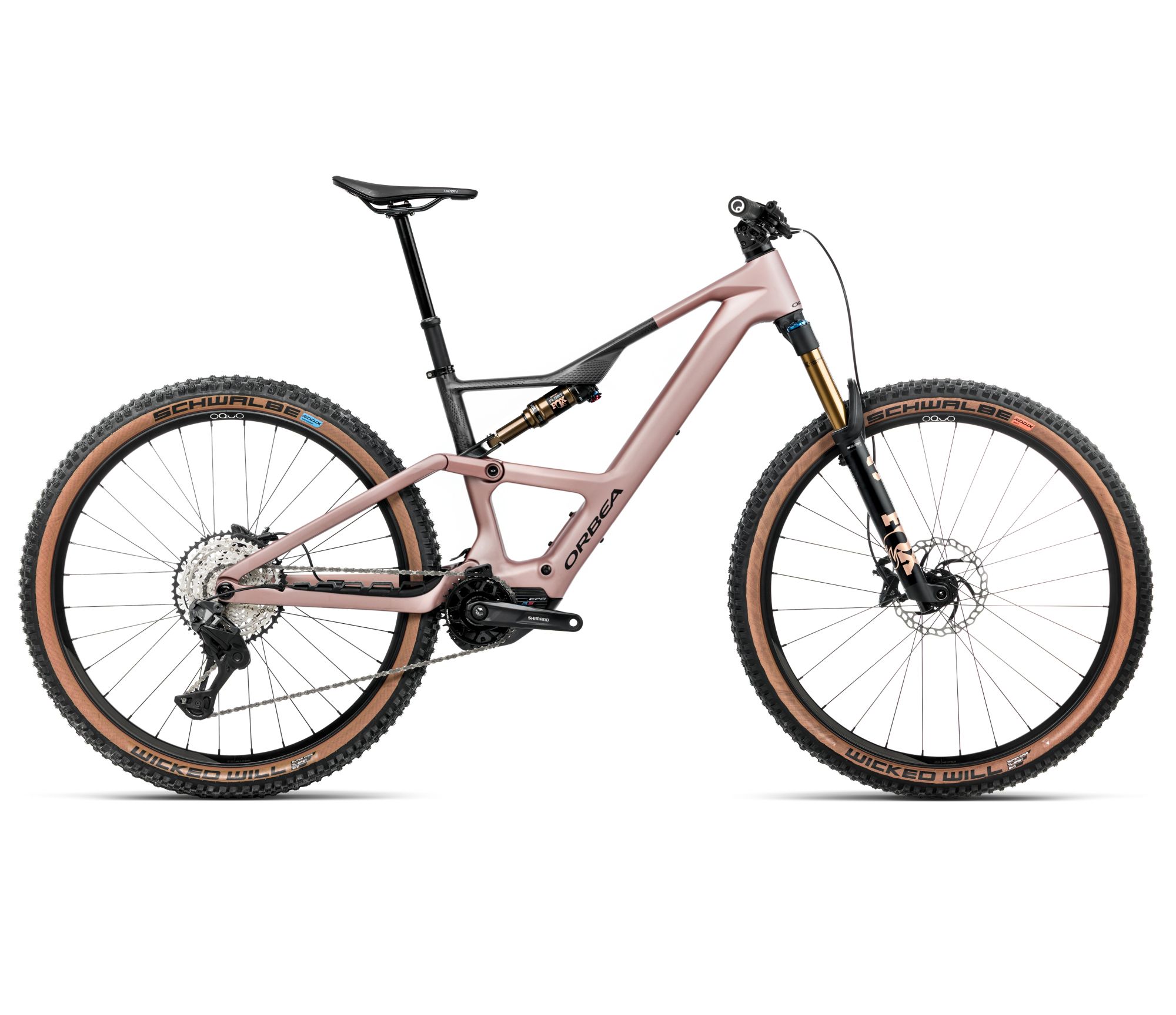 Orbea Orbea RISE SL M10 420W (2026) - bicicletă electrică eMTB Trail - Desert Rose  |  Carbon Raw (Matt)