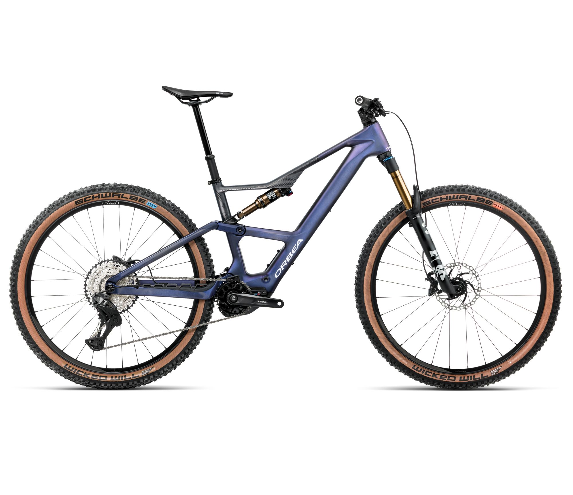 Orbea Orbea RISE SL M10 420W (2026) - bicicletă electrică eMTB Trail - Tanzanite Carbon View  |  Carbon Raw (Matt)