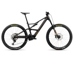 Orbea RISE LT M20 420W (2026) - bicicletă electrică eMTB Trail - Cosmic Carbon View  |  Golden Sand (Gloss)