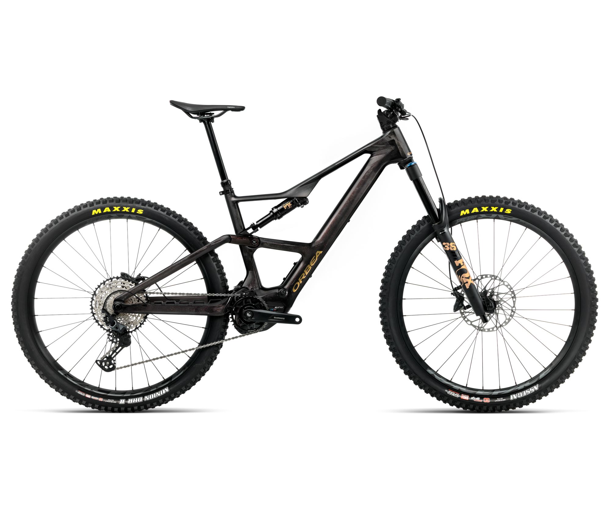 Orbea Orbea RISE LT M20 420W (2026) - bicicletă electrică eMTB Trail - Cosmic Carbon View  |  Golden Sand (Gloss)