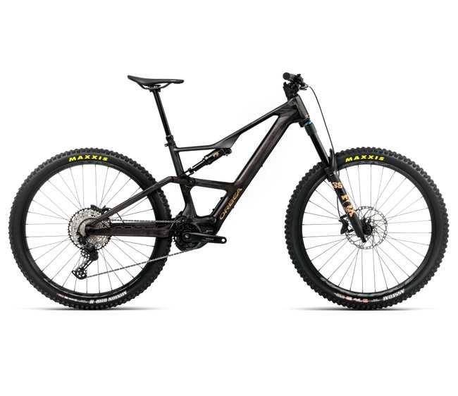Orbea RISE LT M20 420W (2026) - bicicletă electrică eMTB Trail - Cosmic Carbon View | Golden Sand (Gloss)