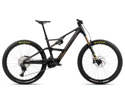 Orbea RISE LT M10 420W (2026) - bicicletă electrică eMTB Trail - Cosmic Carbon View  |  Golden Sand (Gloss)