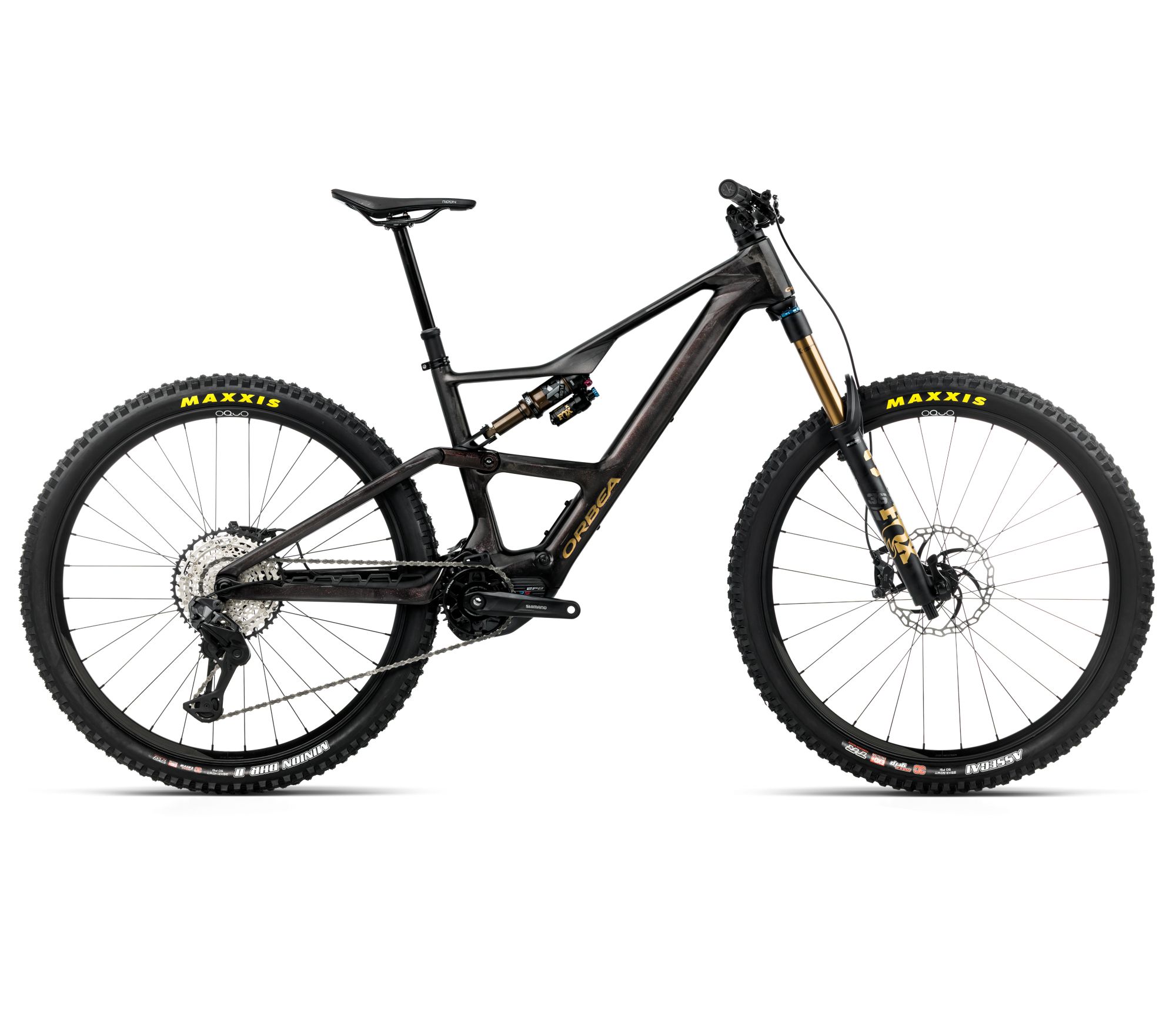 Orbea Orbea RISE LT M10 420W (2026) - bicicletă electrică eMTB Trail - Cosmic Carbon View  |  Golden Sand (Gloss)