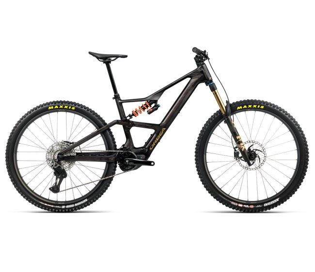 Orbea RISE LT M-TEAM 420W (2026) - bicicletă electrică eMTB Trail - Cosmic Carbon View  |  Golden Sand (Gloss)