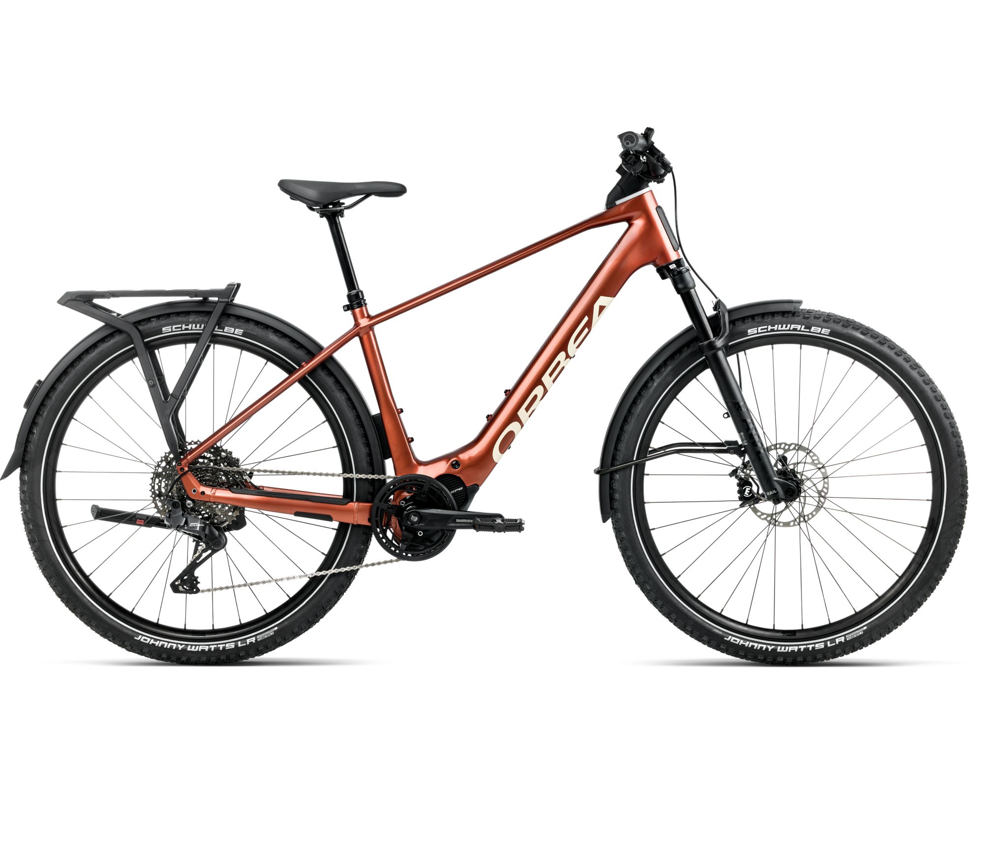 Orbea Orbea KEMEN ADV 10 (2026) - bicicletă electrică urbană - Mars Red  |  Ivory White (Gloss)
