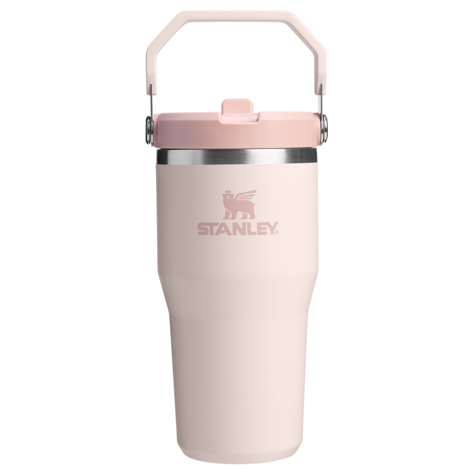 Stanley Stanley - termos tip sticla cu pai - IceFlow™ Flip Straw Tumbler - 0.6L - rose quart