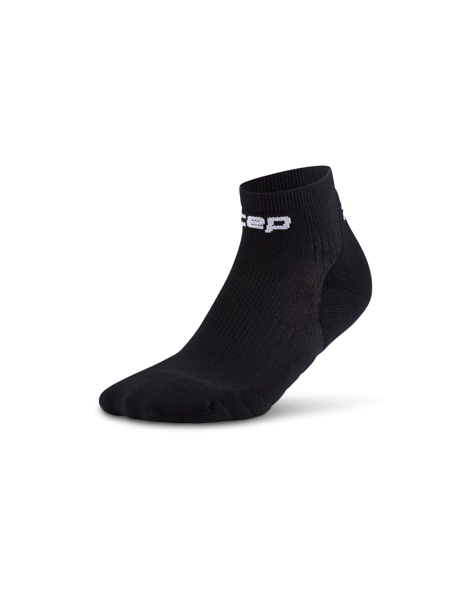 Șosete compresie alergare CEP Run 5.0 Low Cut - negru | recuperare îmbunătățită