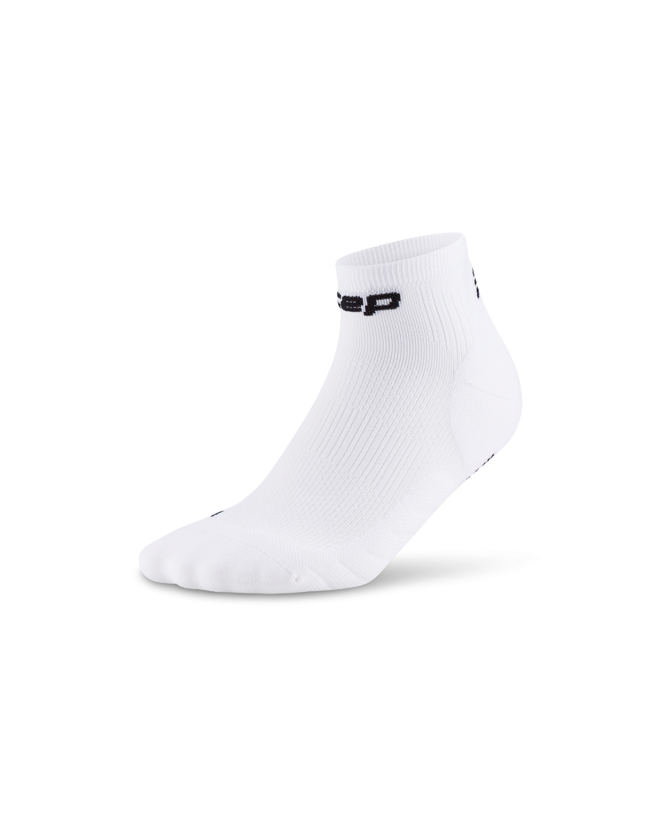 Bicycle Activewear Șosete compresie alergare CEP Run 5.0 Low Cut - alb | recuperare îmbunătățită