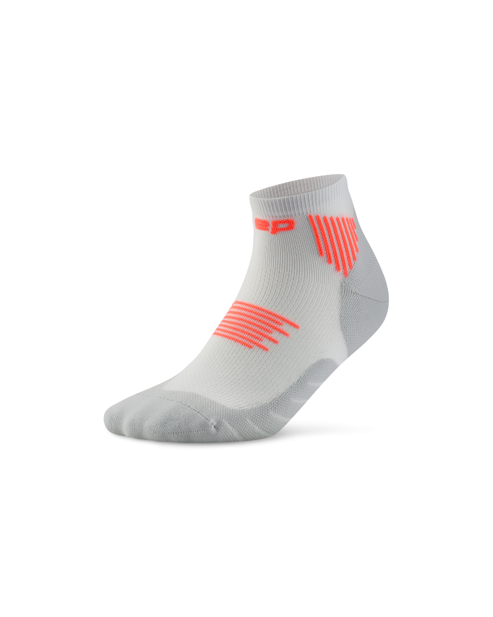 Bicycle Activewear Șosete compresie alergare CEP Run 5.0 Low Cut - coral neon | recuperare îmbunătățită