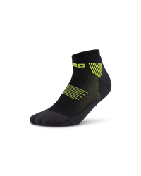 Șosete compresie scurte CEP Run 5.0 - negru/lime | femei alergare