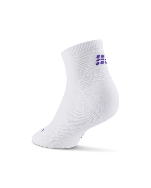 Șosete compresie scurte CEP Run Ultralight 4.0 - alb | tehnologie germană