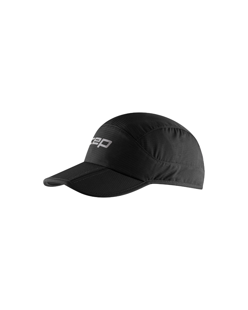 Sporting Goods Șapcă pliabilă alergare CEP Run - negru | protecție UV și ventilație