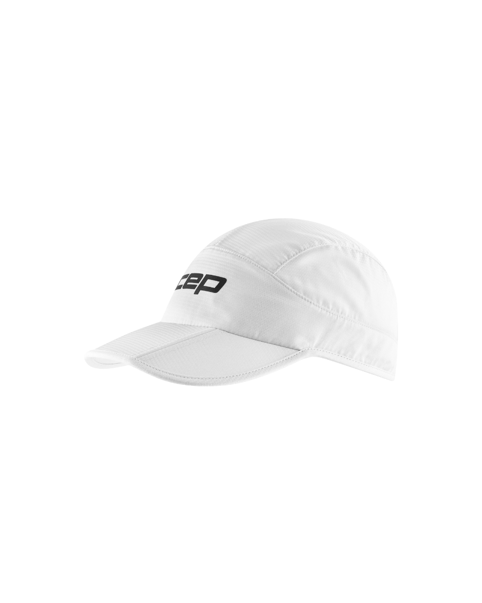 Sporting Goods Șapcă pliabilă alergare CEP Run - alb | protecție UV și ventilație