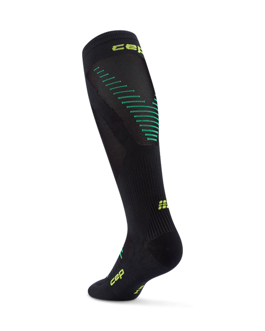 Șosete compresie înalte CEP Pro Run Ultralight - negru | alergare