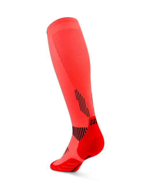 Șosete compresie înalte CEP Core Run 5.0 - neon coral | performanță și recuperare