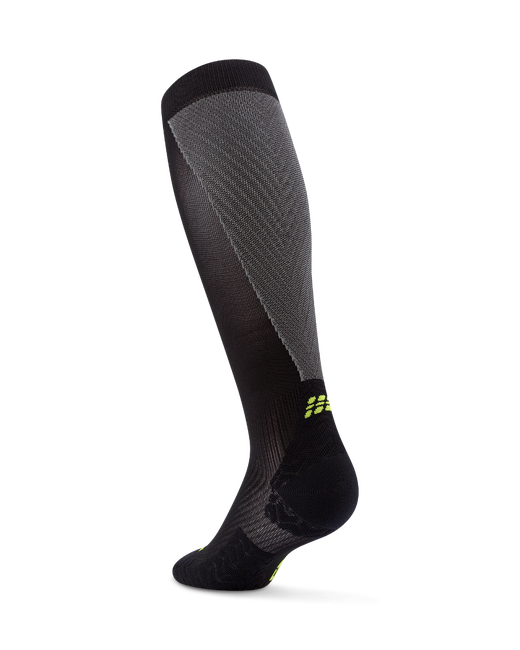 Șosete compresie înalte CEP Run Ultralight 4.0 femei - negru/gri
