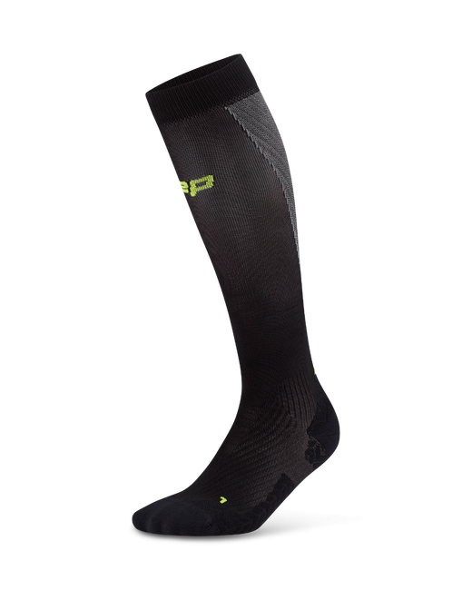 Șosete compresie înalte CEP Run Ultralight 4.0 femei - negru/gri