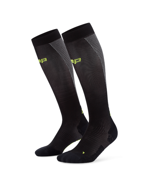 Șosete compresie înalte CEP Run Ultralight 4.0 femei - negru/gri