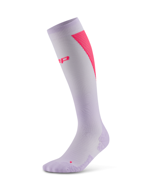 Șosete compresie înalte CEP Run Ultralight 4.0 femei - lila/roz