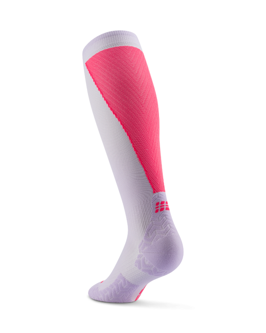 Șosete compresie înalte CEP Run Ultralight 4.0 femei - lila/roz