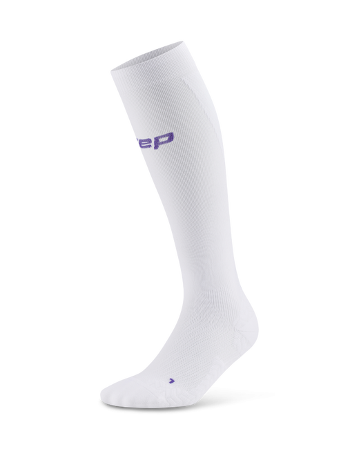 Șosete compresie înalte CEP Run Ultralight 4.0 femei - alb