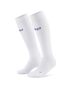 Șosete compresie înalte CEP Run Ultralight 4.0 femei - alb