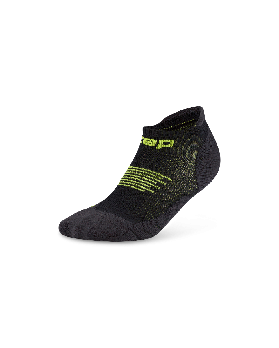 Sporting Goods Șosete compresie CEP Run 5.0 No Show femei - negru/lime | suport esențial
