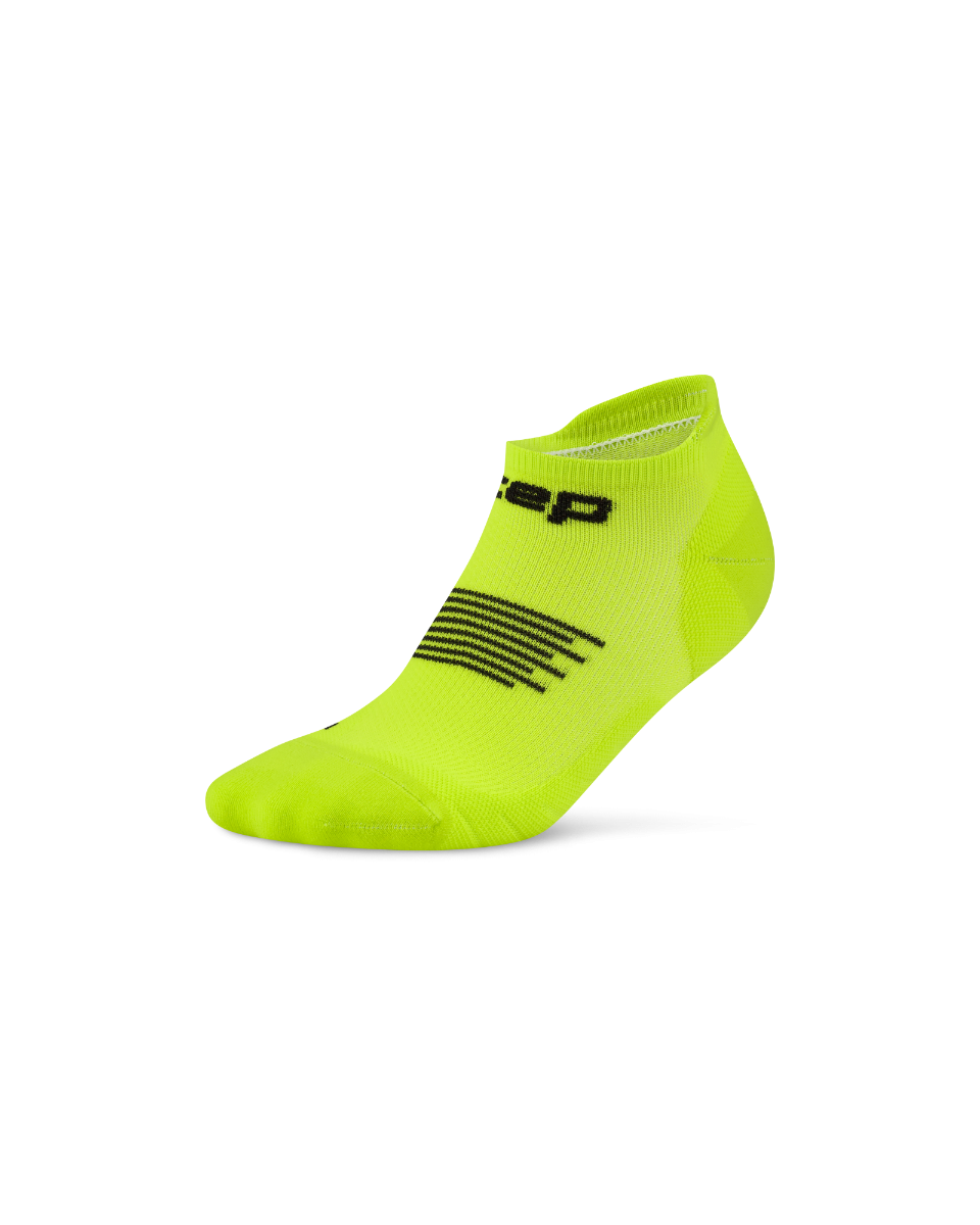 Sporting Goods Șosete compresie CEP Run 5.0 No Show femei - lime/negru | suport esențial