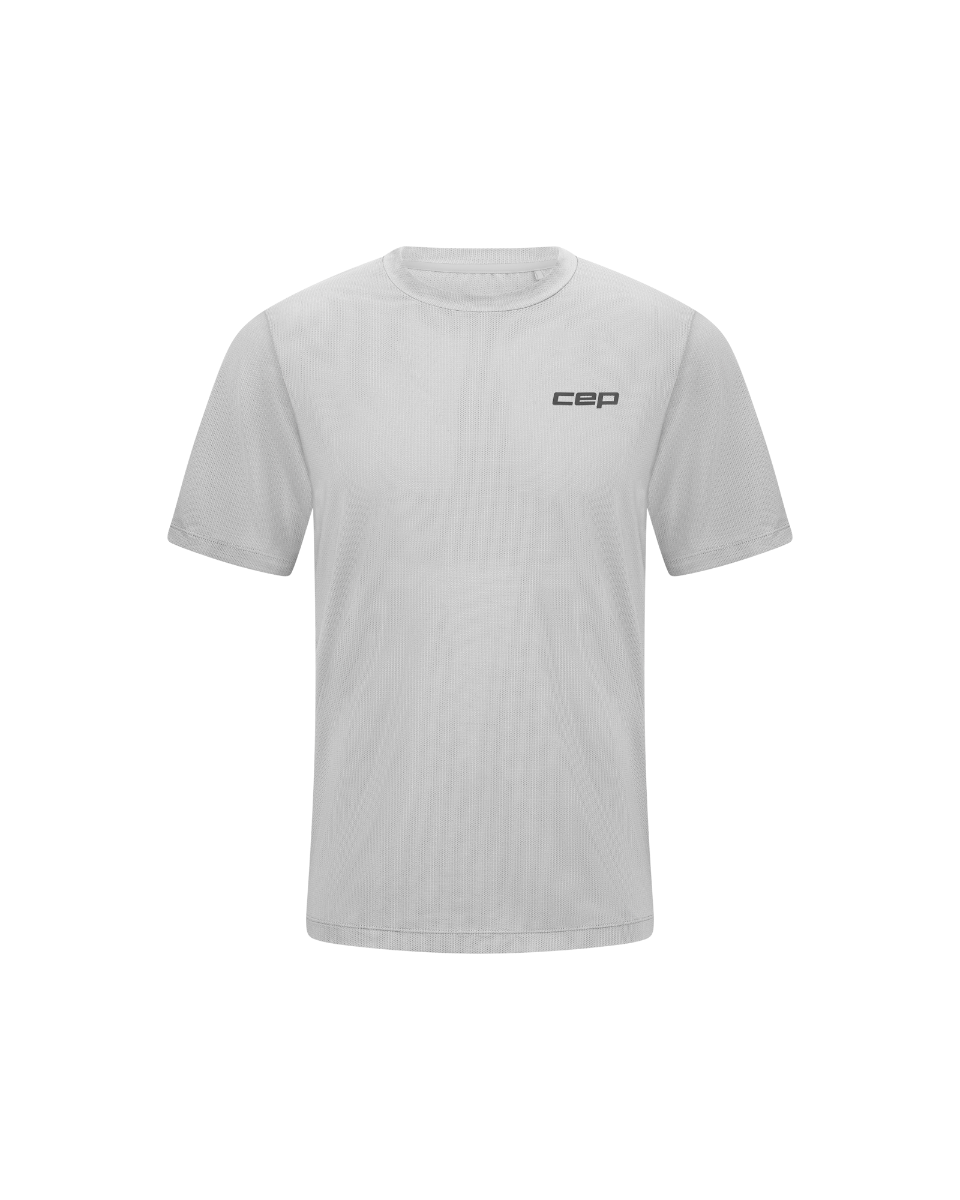 Sporting Goods Tricou alergare CEP Core Run - gri deschis | respirabil cu mesh