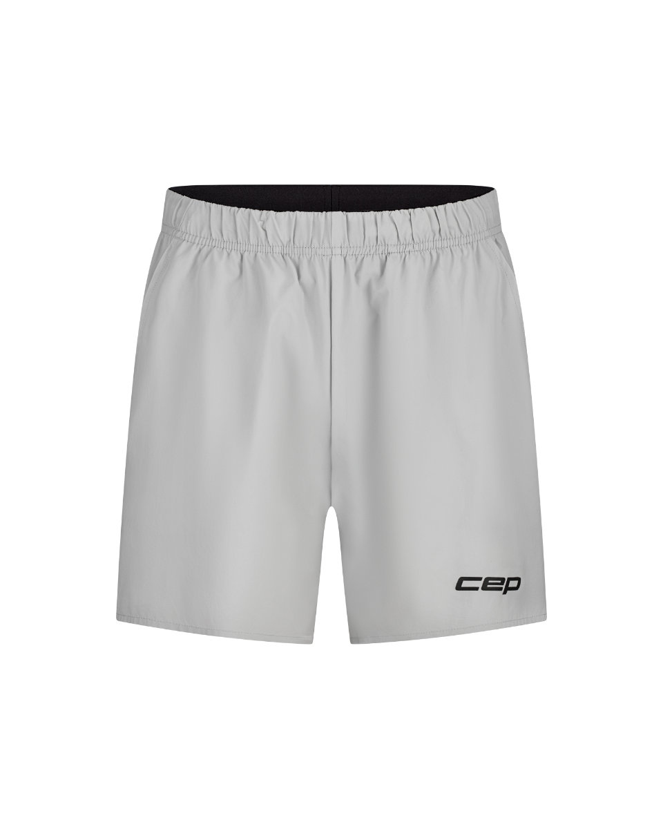 Sporting Goods Pantaloni scurți alergare CEP Core Run Loose Fit - gri deschis | rezistenți vânt