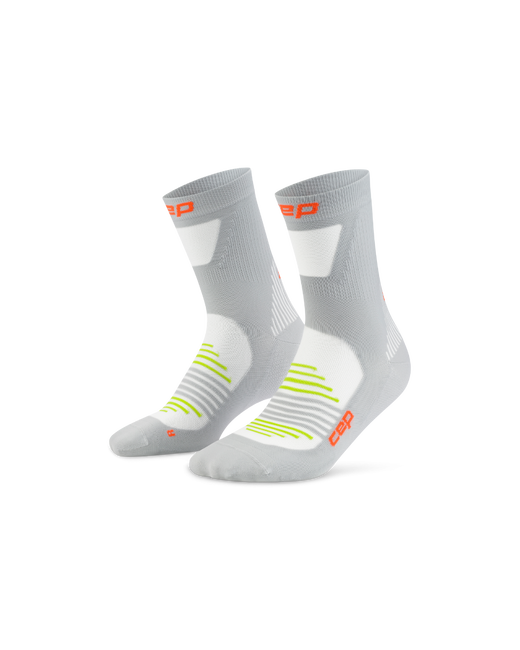 Șosete compresie CEP Pro Run Ultralight Mid Cut - gri | alergare performanță