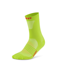 Șosete compresie CEP Pro Run Ultralight Mid Cut - lime | alergare performanță