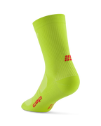 Șosete compresie CEP Pro Run Ultralight Mid Cut - lime | alergare performanță