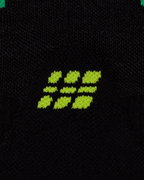Șosete compresie mid cut CEP Core Run Merino 3.0 - negru | lime | alergare iarnă