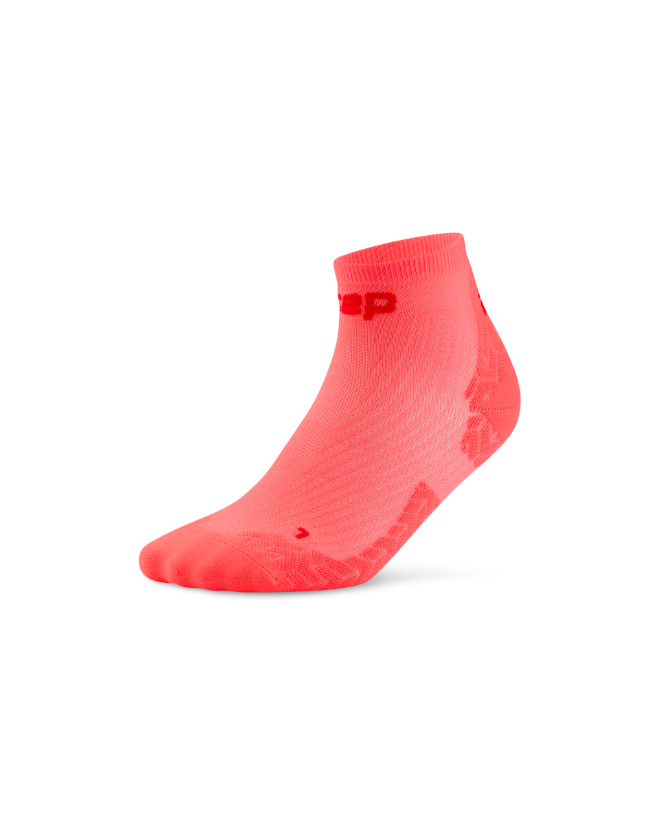 Sporting Goods Șosete compresie CEP Run Ultralight 4.0 Low Cut - coral neon/roșu - femei