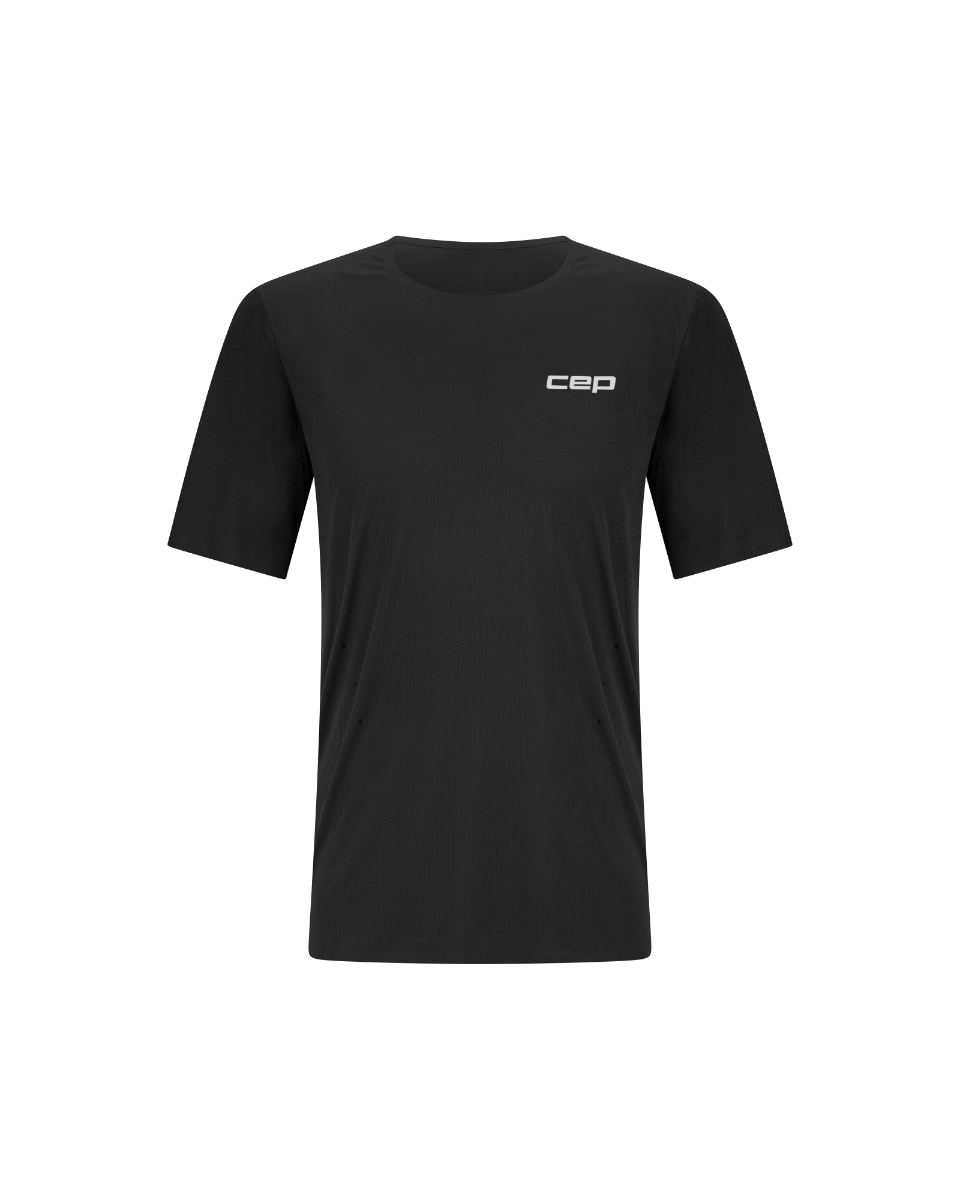 Sporting Goods Tricou alergare CEP Pro Run Ultralight - negru | ultraușor bărbați