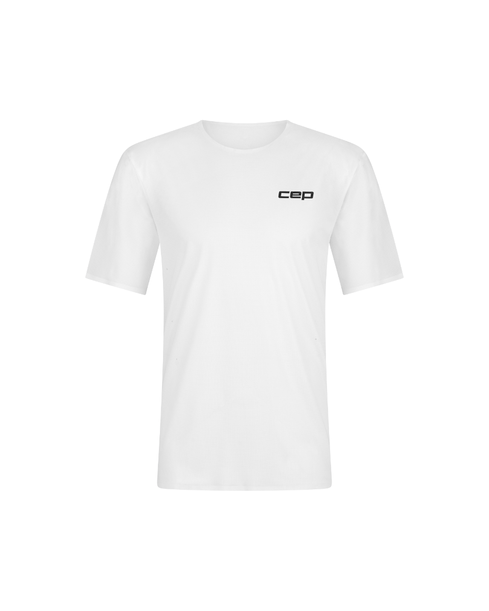 Sporting Goods Tricou alergare CEP Pro Run Ultralight - alb | ultraușor bărbați