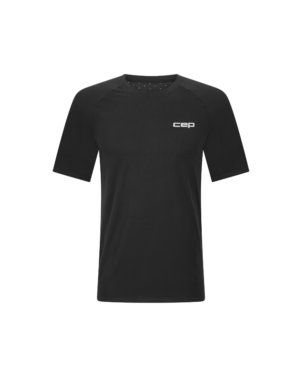 Sporting Goods Tricou alergare CEP Run Ultralight 3.0 - negru | ultraușor seamless