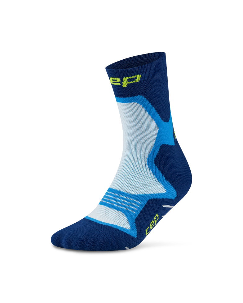 Sporting Goods Șosete alergare CEP Core Run Cushion Mid Cut - albastru | compresie